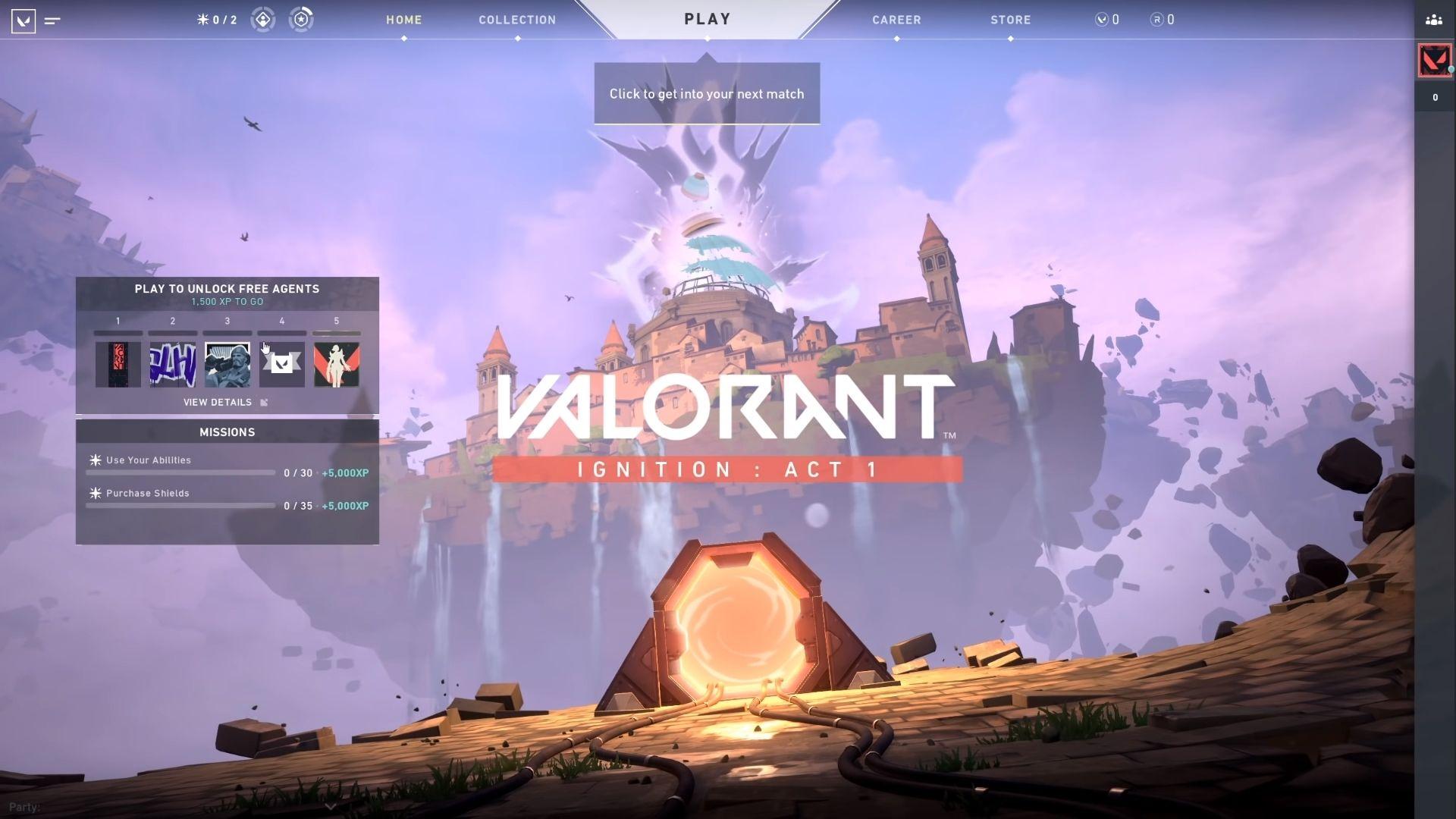 Valorant Riot Games débloquer Agent expérience