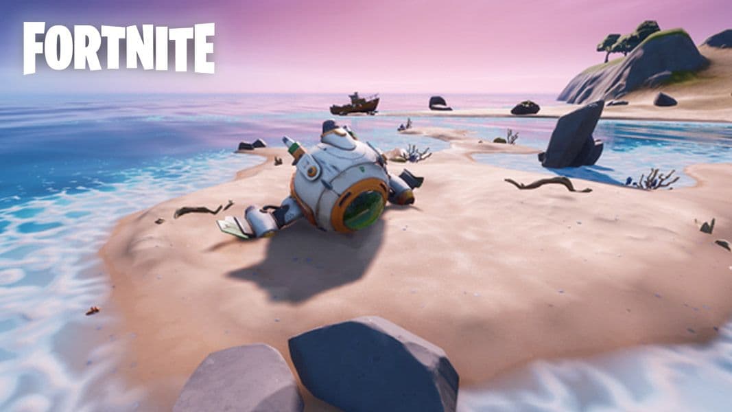 spaceship island Fortnite Epic Games