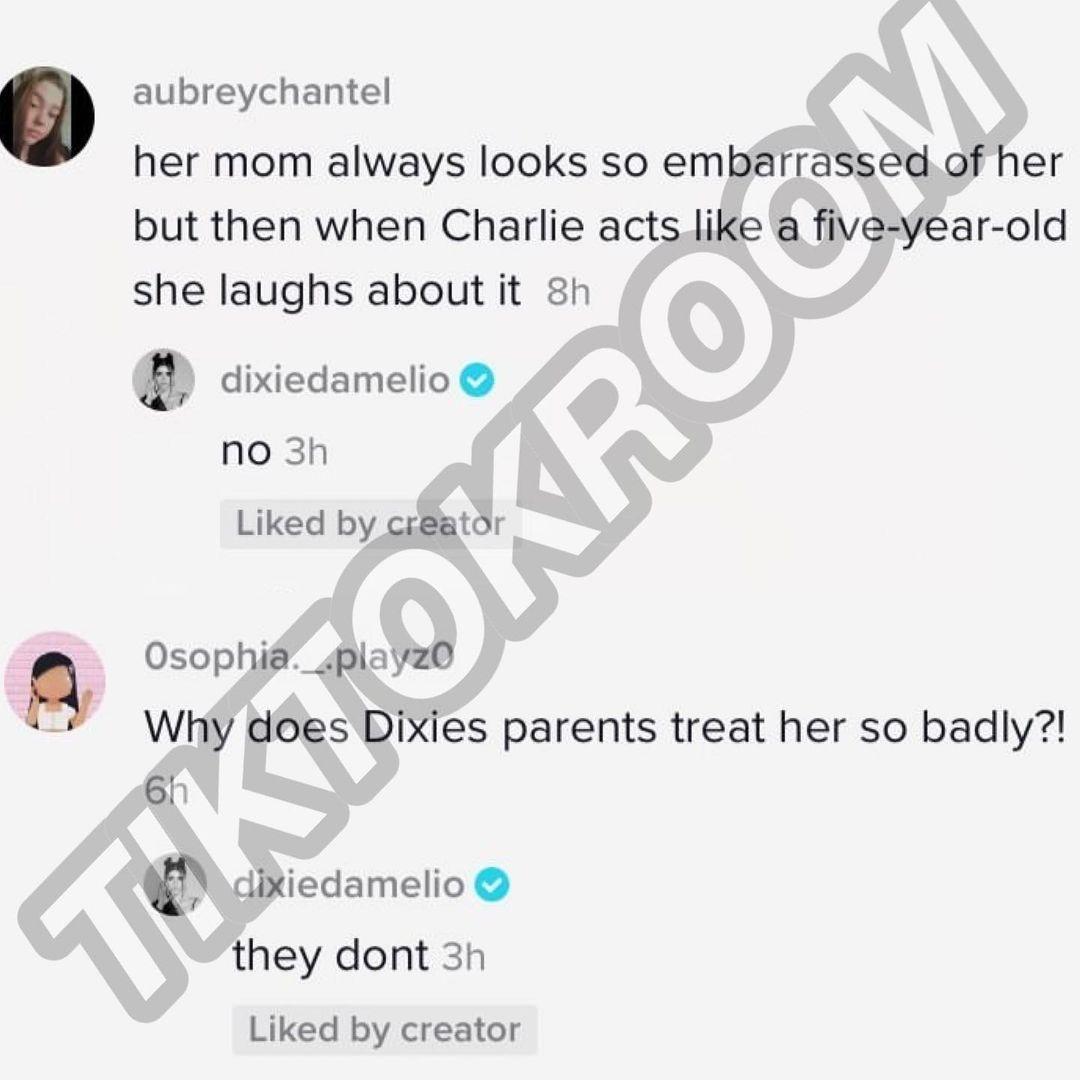 Dixie D'Amelio a démenti les rumeurs qui avançaient que ses parents la traitent mal