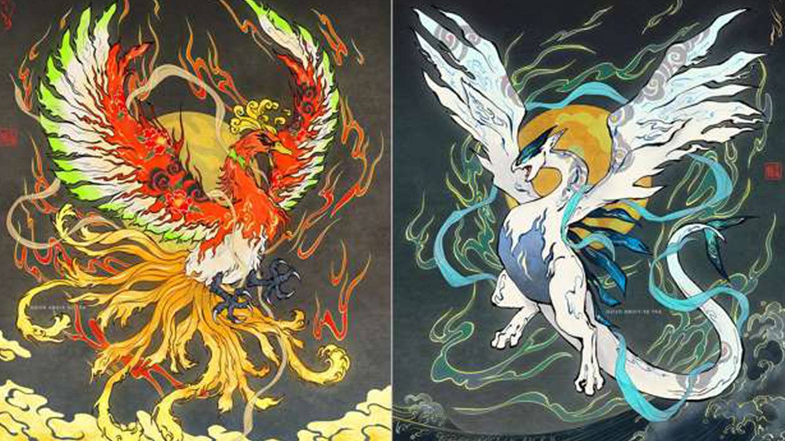 Fiona Hsieh ilustration Lugia Ho-Oh