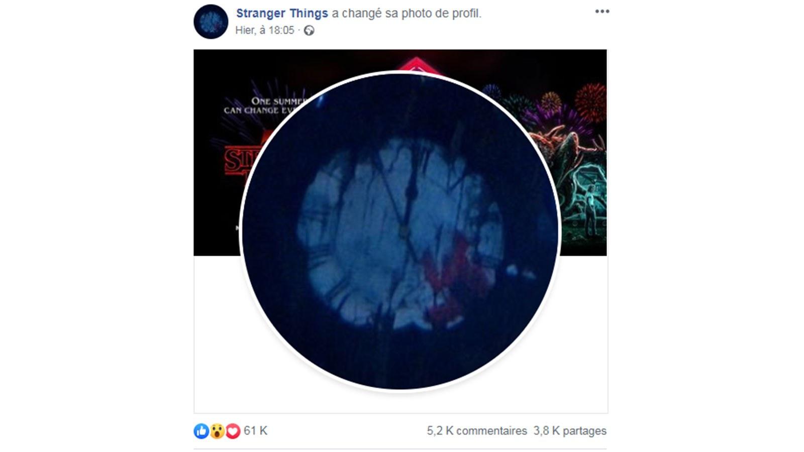 Stranger Things, Facebook