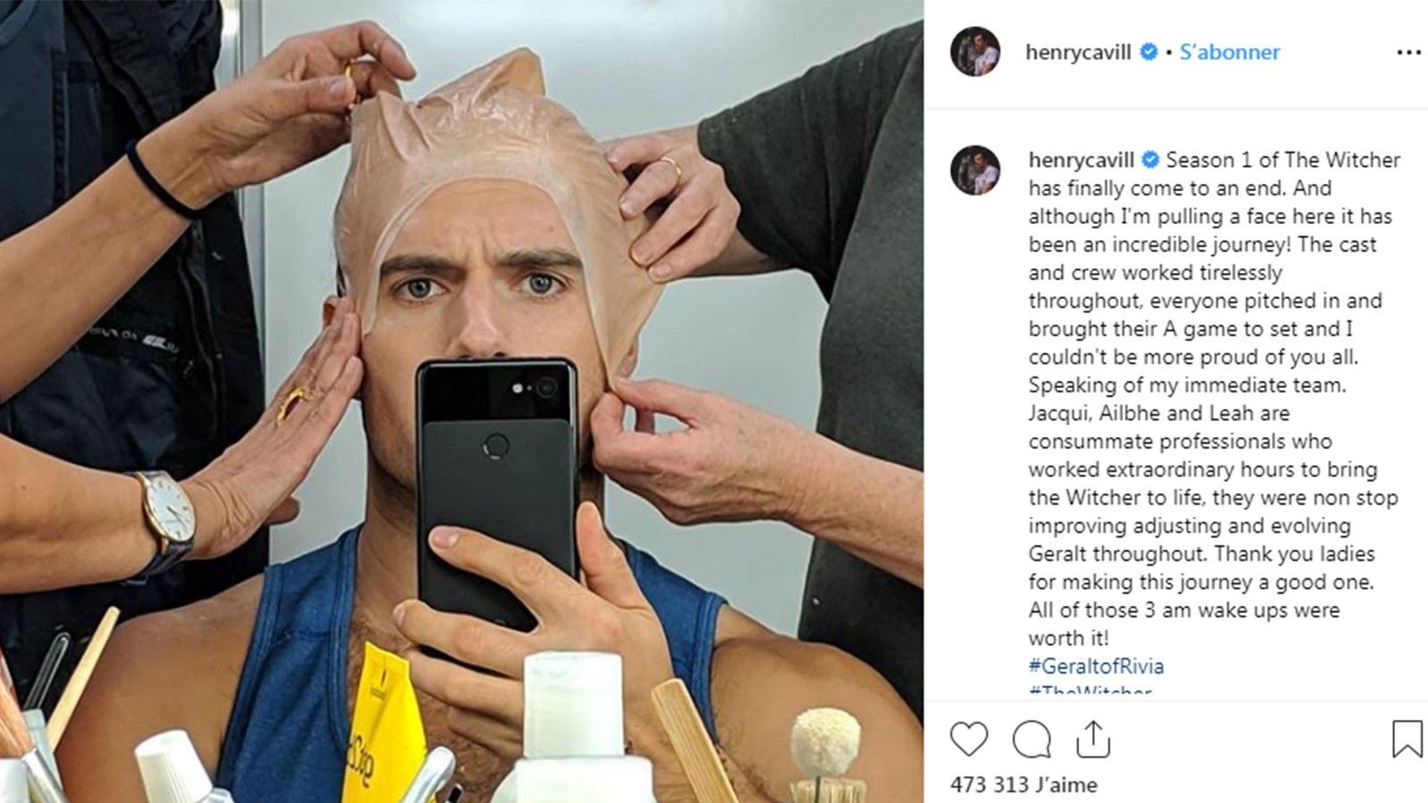 compte Instagram de henry Cavill