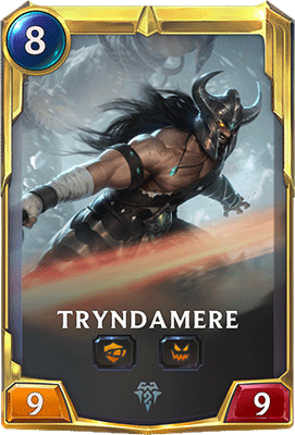 Le champion Tryndamere dans Legends of Runeterra