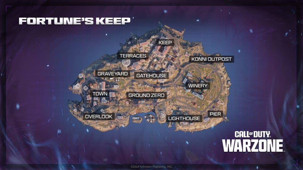Carte Fortune's Keep Warzone