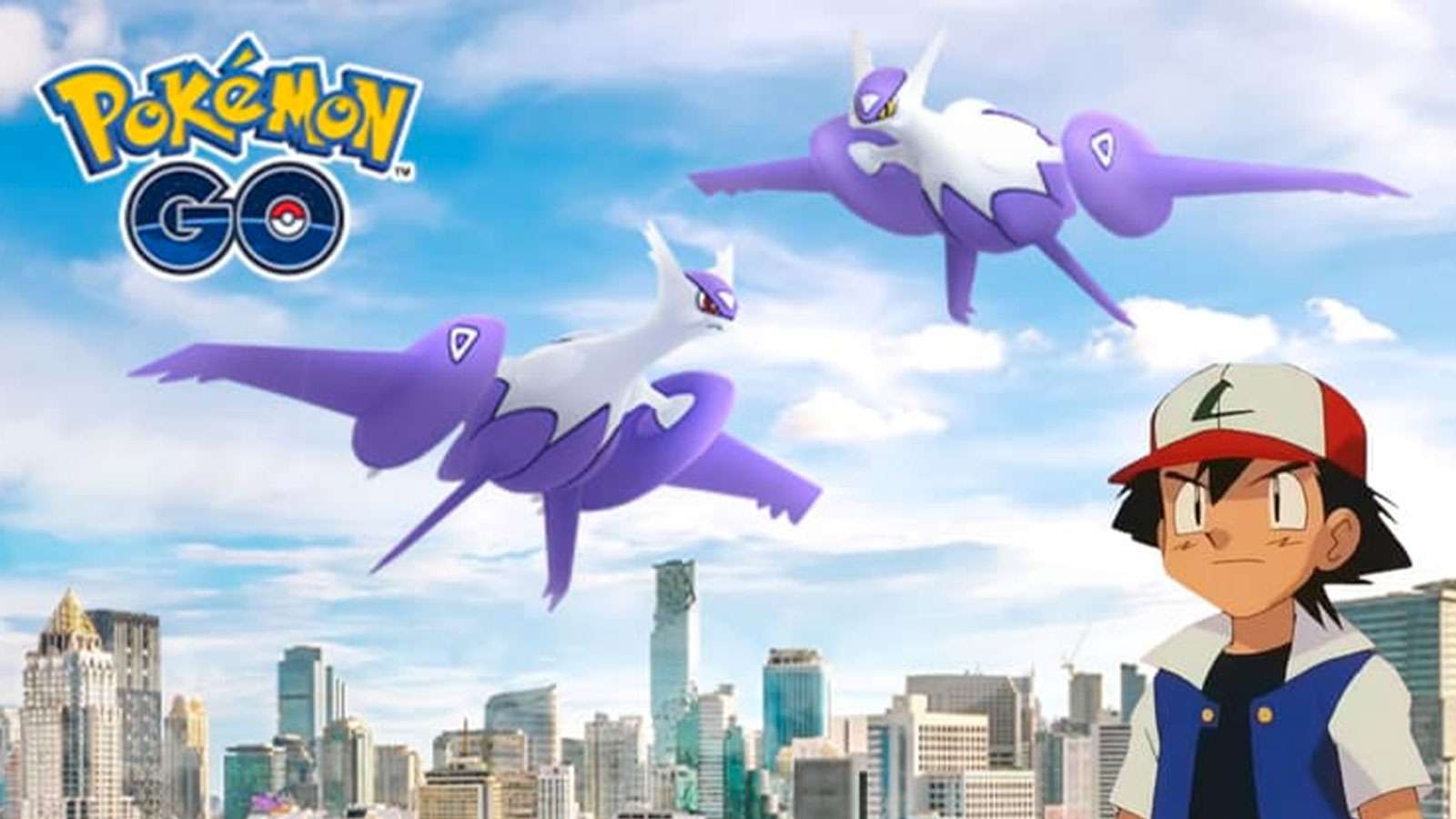 Latias et Sacha dans Pokémon Go