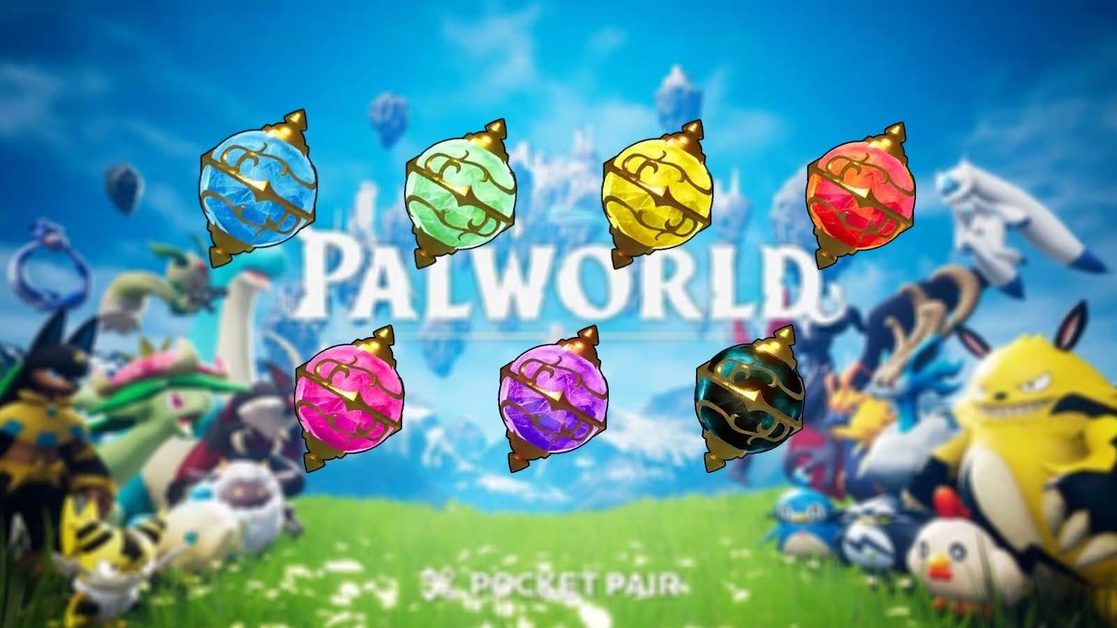 Tous les types de Sphères Pal dans Palworld