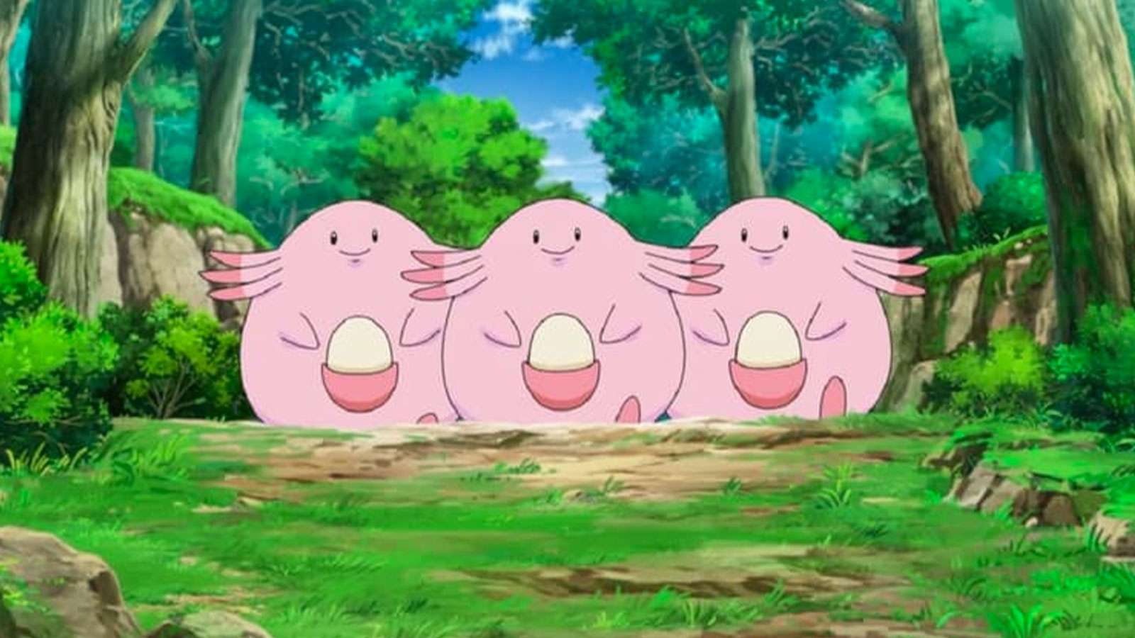 Trois Leveinard dans la série Pokémon