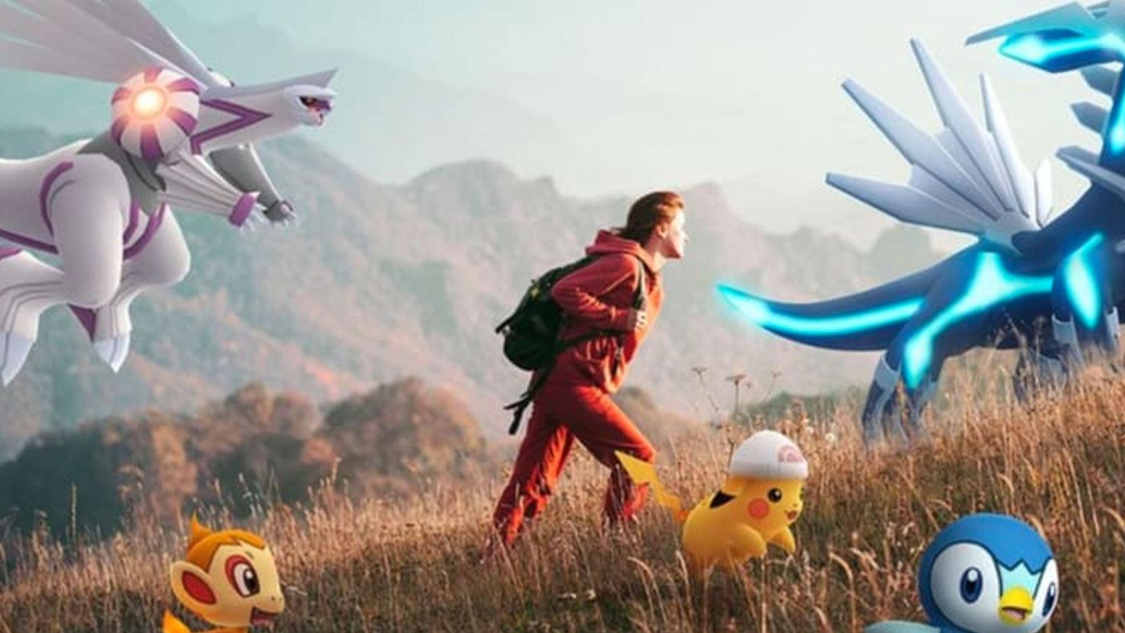 Palkia et Dialga dans Pokémon Go