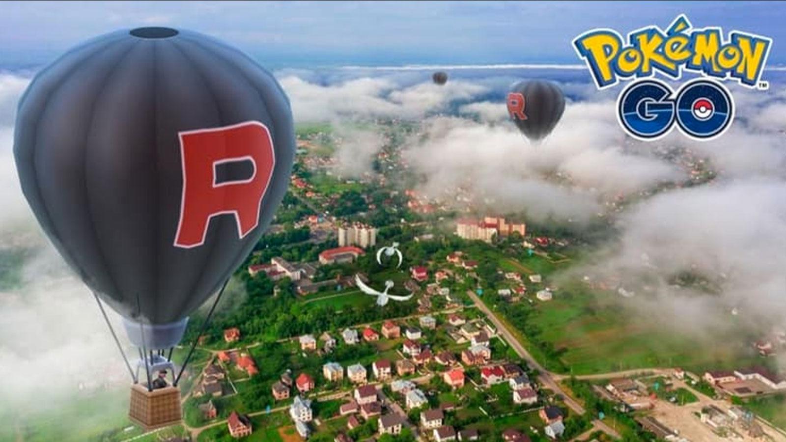 Une montgolfière de la Team Rocket dans Pokémon Go