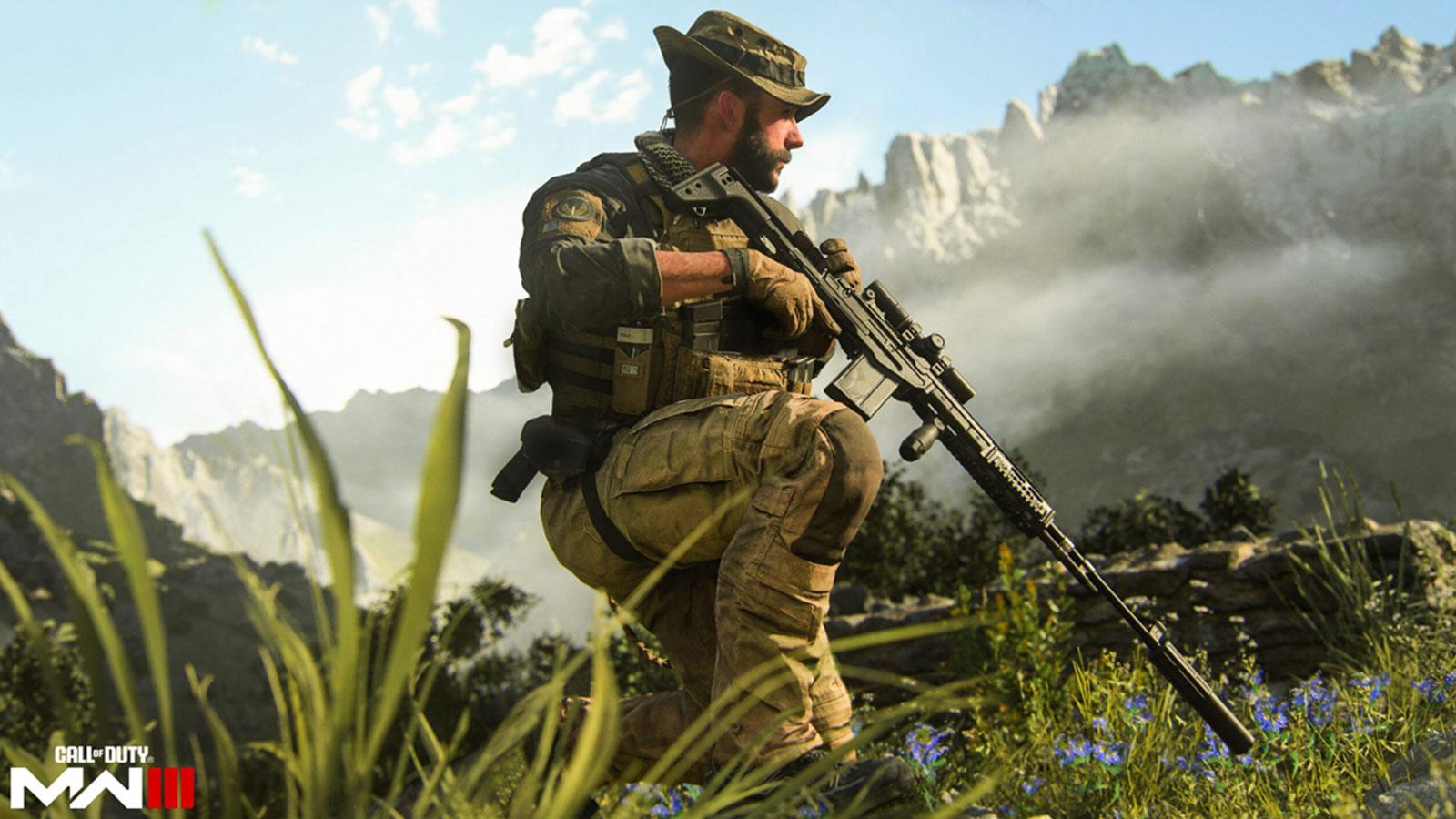 Captain Price avec un sniper Modern Warfare 3