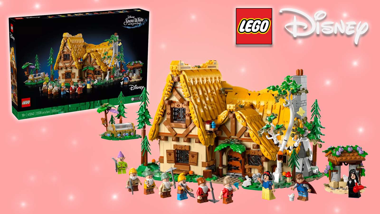 Ensemble LEGO Disney La Chaumière de Blanche-Neige et des Sept Nains