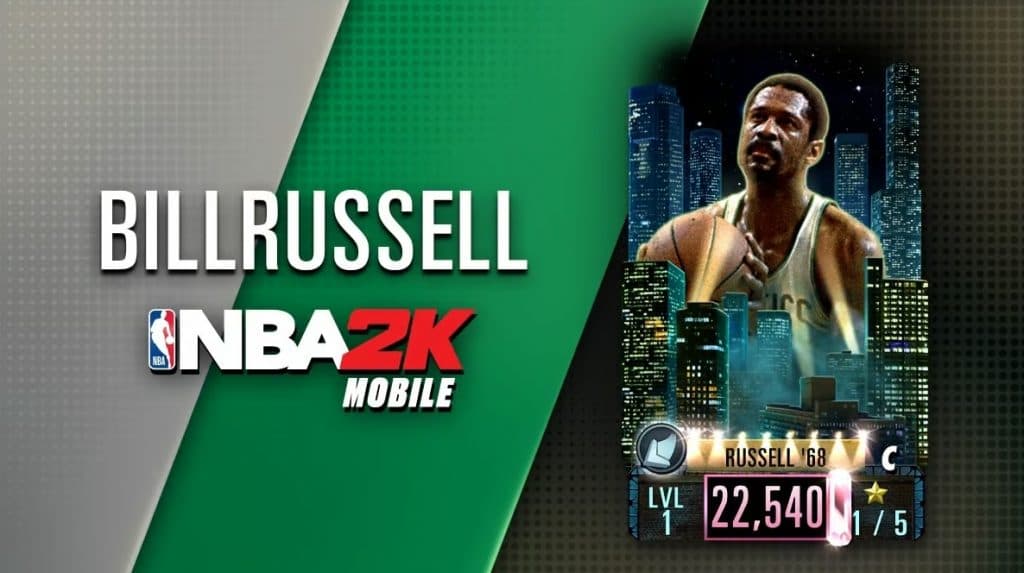 Carte Bill Russell NBA 2K Mobile