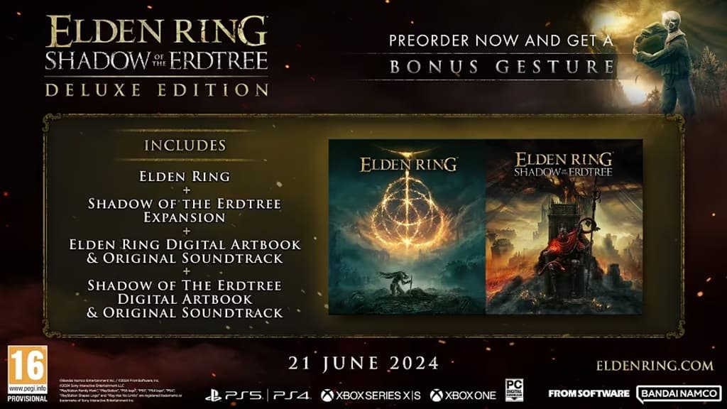 Edition deluxe Elden Ring Shadow of the Erdtree