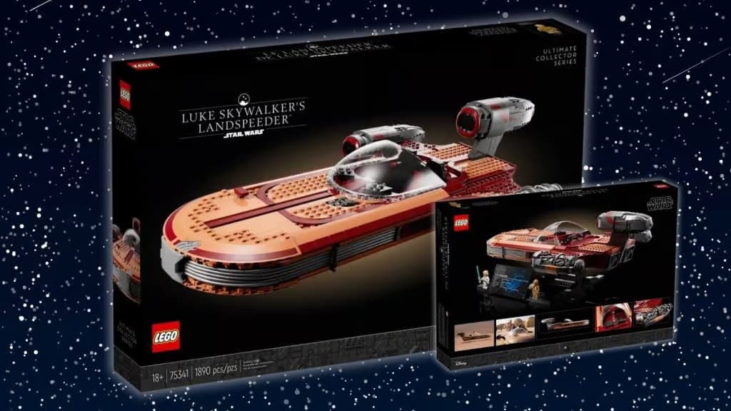 Boîte de l'ensemble LEGO Star Wars Le Landspeeder de Luke Skywalker - 75341