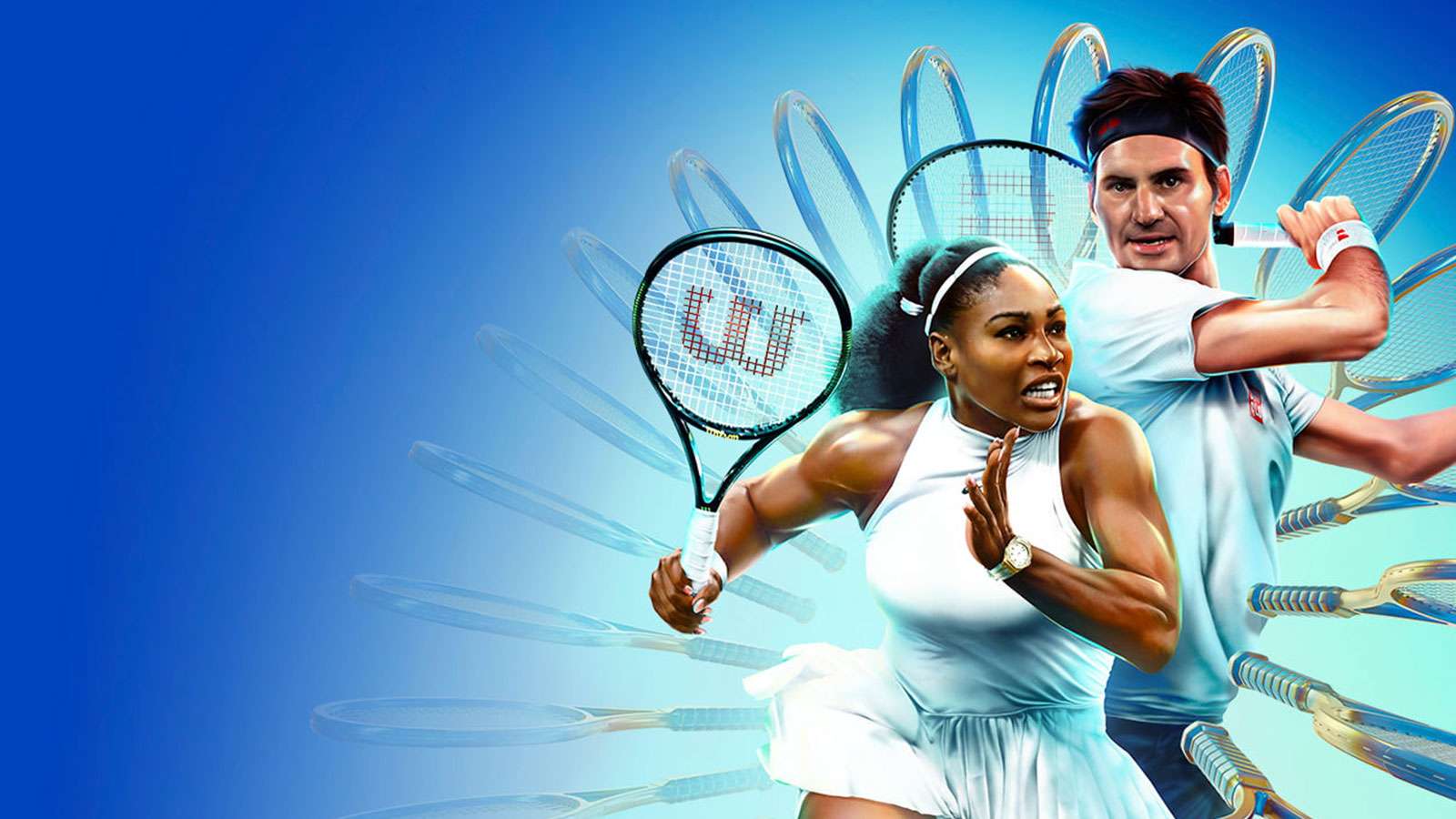 TopSpin 2K25 Roger Federer et Serena Williams