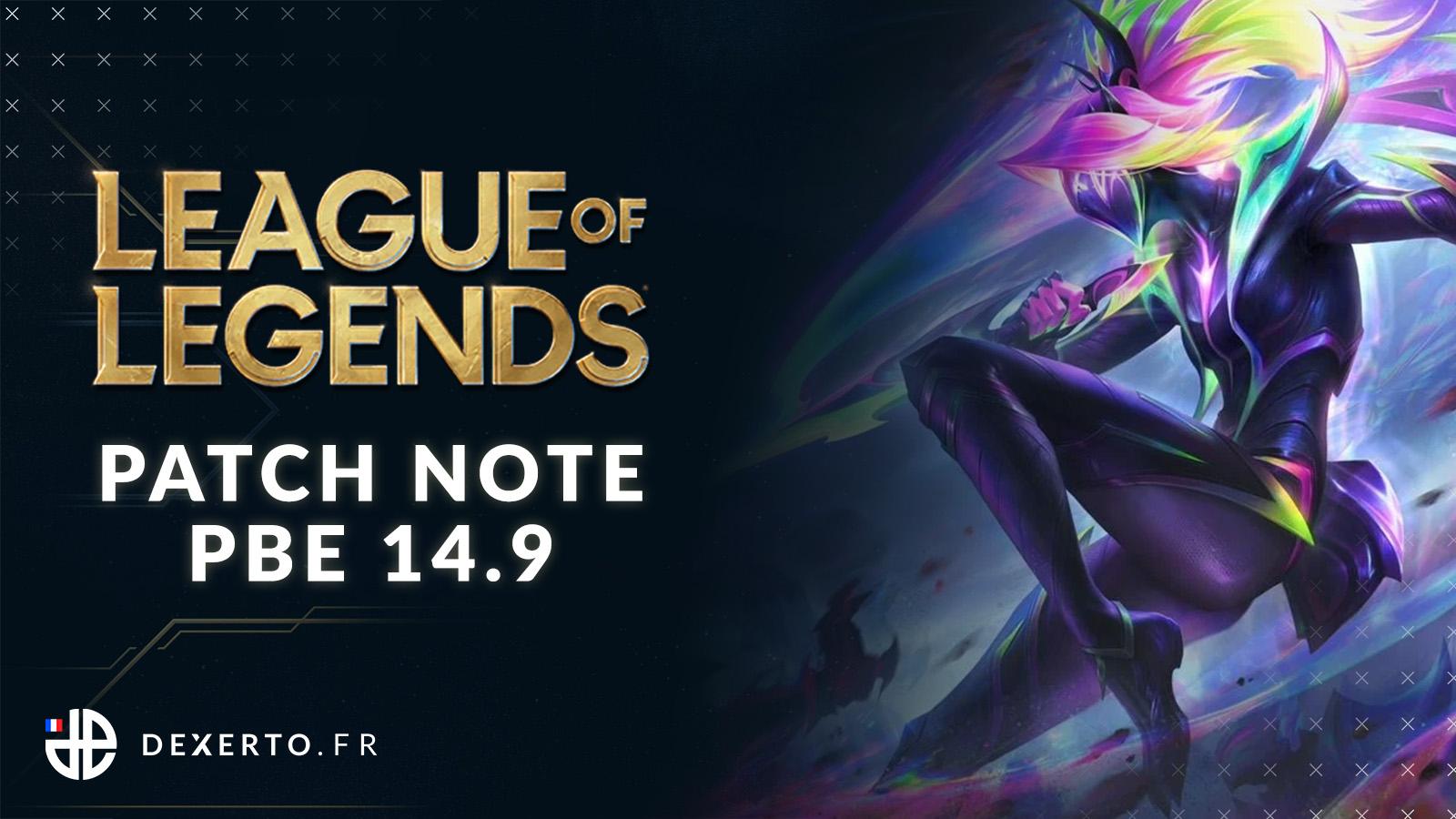 Patch note PBE 14.9 de League of Legends