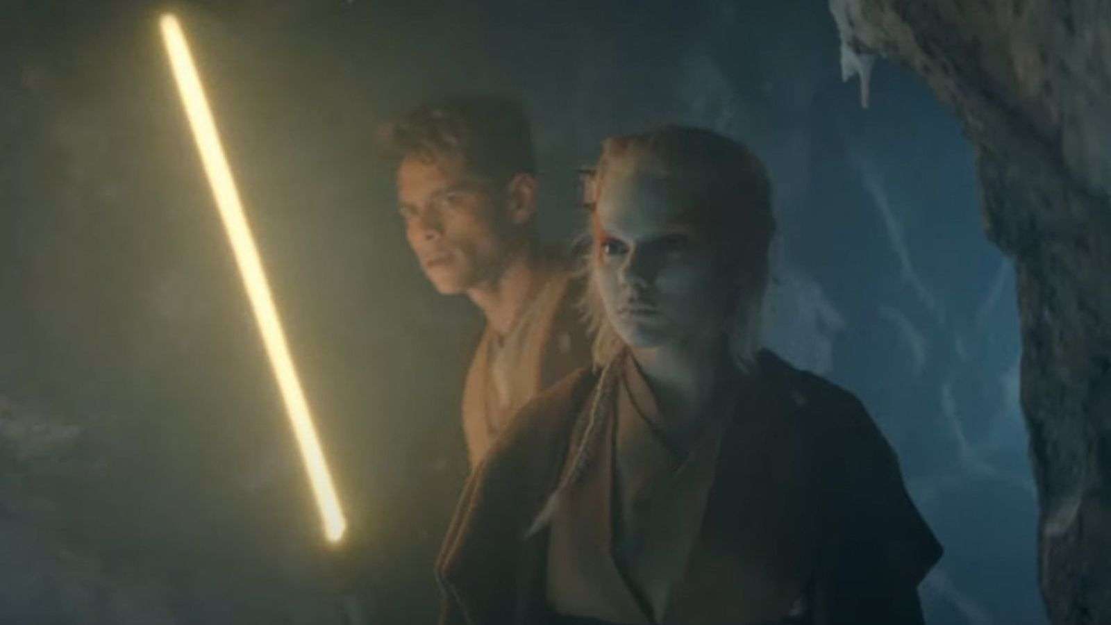 scène du trailer de la série Star Wars The Acolyte