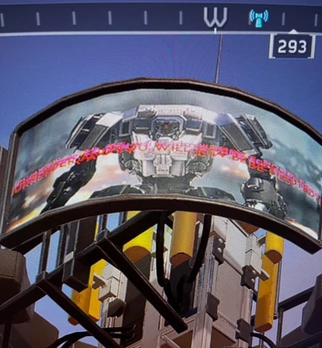 Un bot sur un écran géant de Helldivers 2