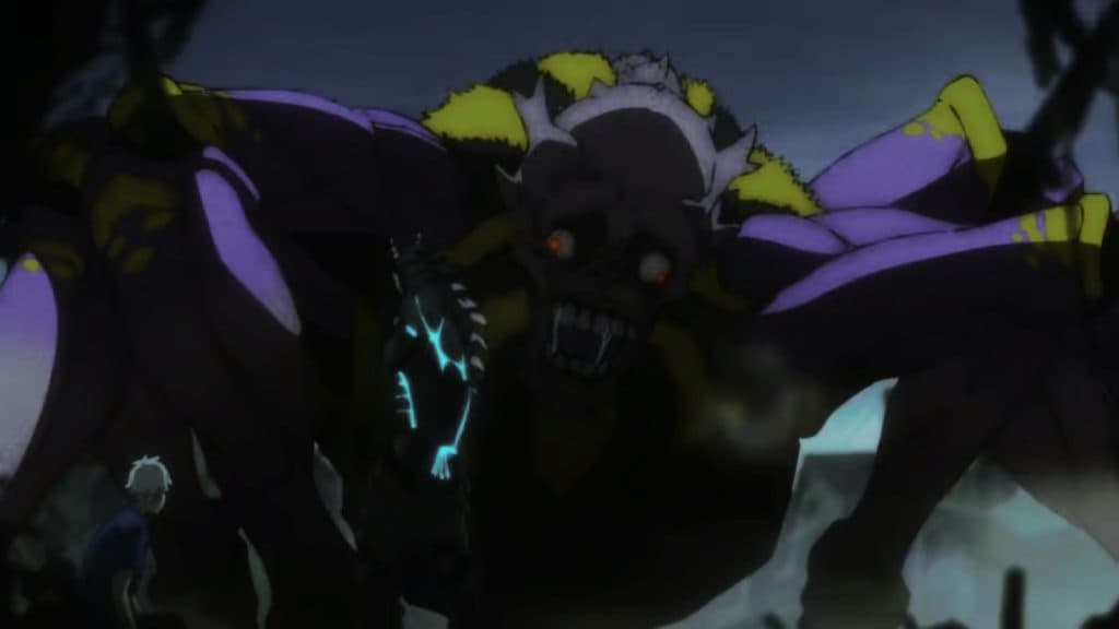 Kaiju vu dans l'épisode 2 de l'anime Kaiju No. 8