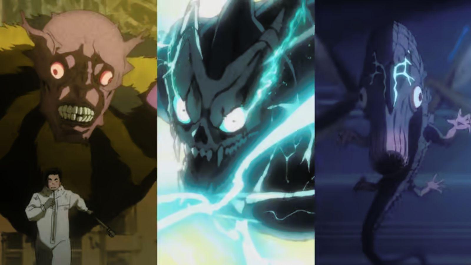 Tous les monstres vus dans l'anime Kaiju No. 8