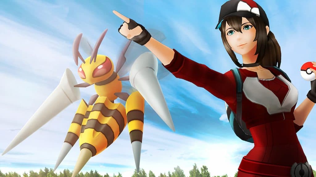 Combat avec Méga-Dardargnan dans Pokémon Go
