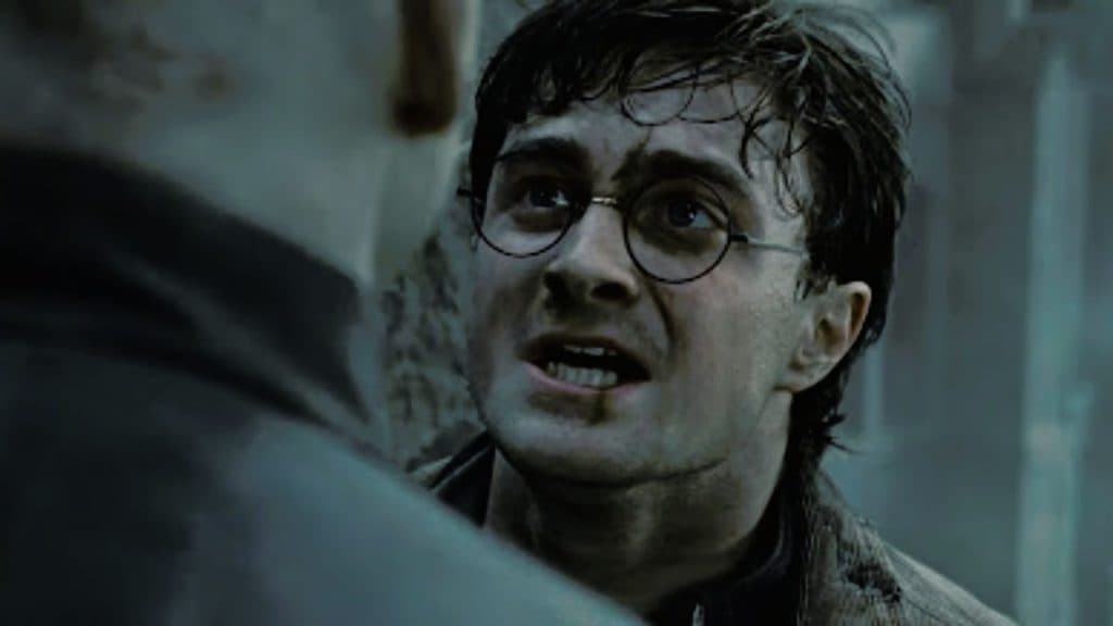Harry face à Voldemort à la fin de la saga Harry Potter