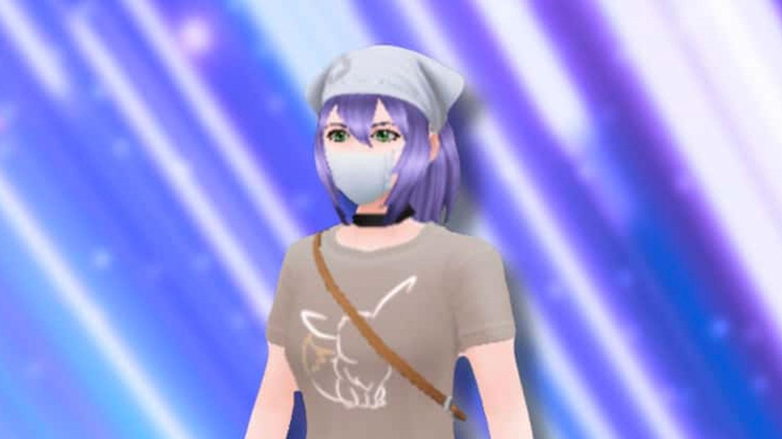 Un avatar de Pokémon Go avec des yeux verts