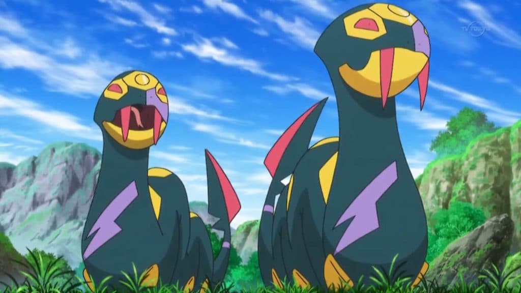 Deux Séviper dans l'anime Pokémon