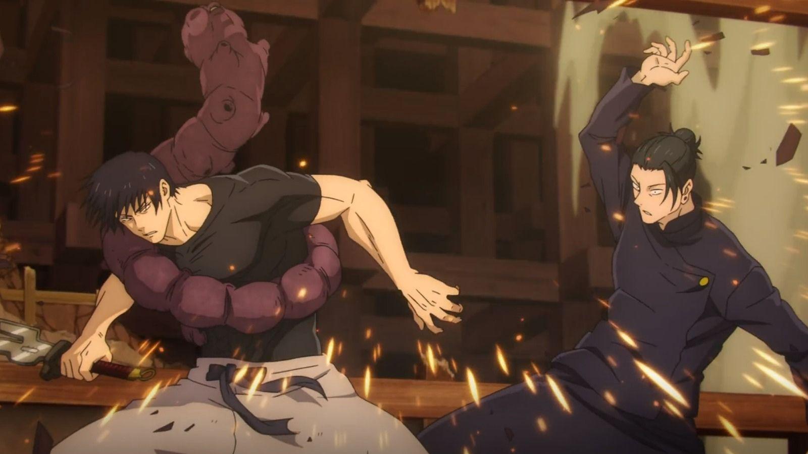 Toji Fushiguro VS Suguru Geto dans la saison 2 de l'anime Jujutsu Kaisen