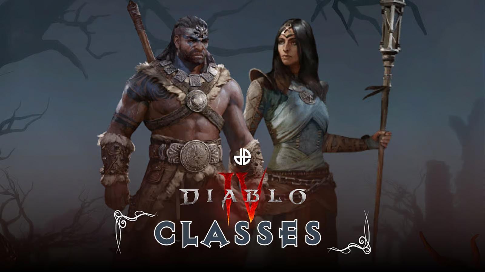 2 Personnages de Diablo 4 pour présenter les classes de Diablo 4